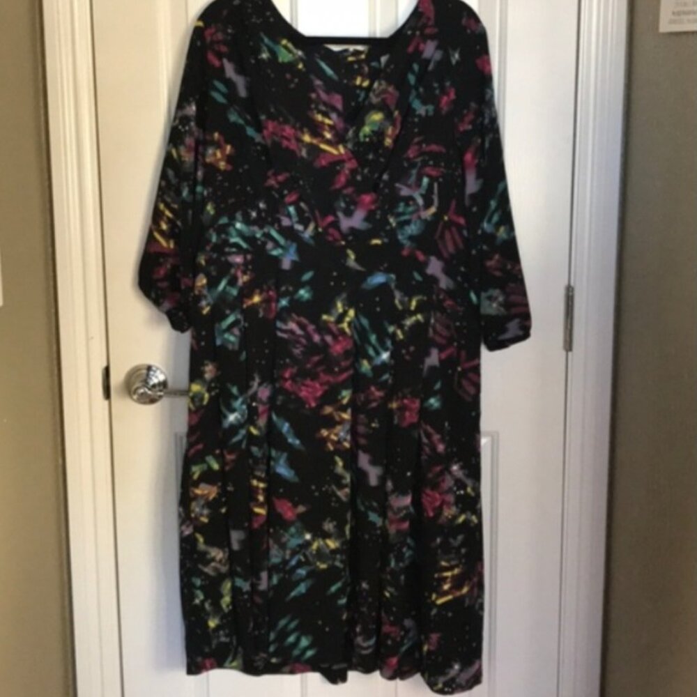 Melissa McCarthy Dress 1x Confetti Black